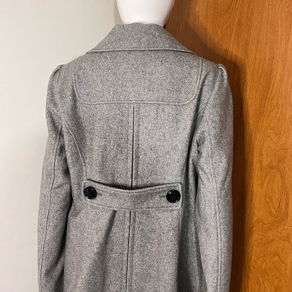 Steve Madden Women’s Wool Peacoat Jacket Gray Winter Coat Size XL - Picture 2 of 5